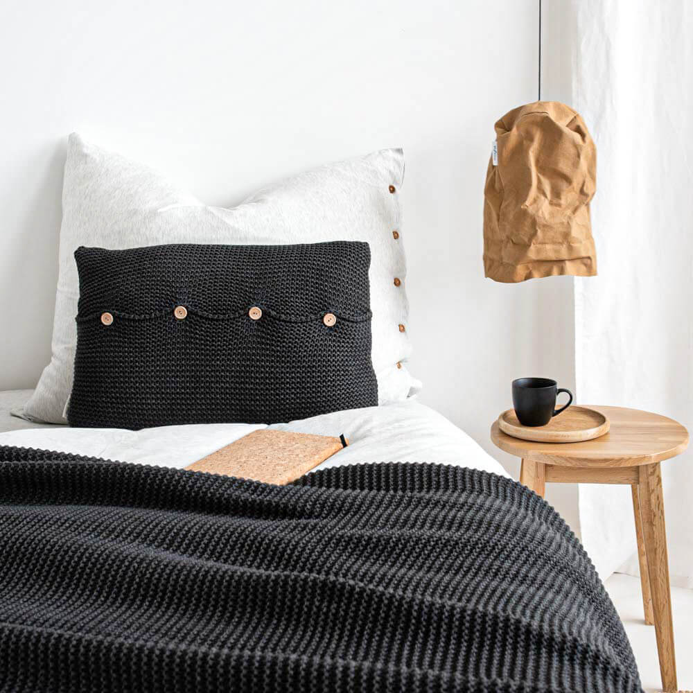 LAZY MORNING BEDSPREAD Anthracite