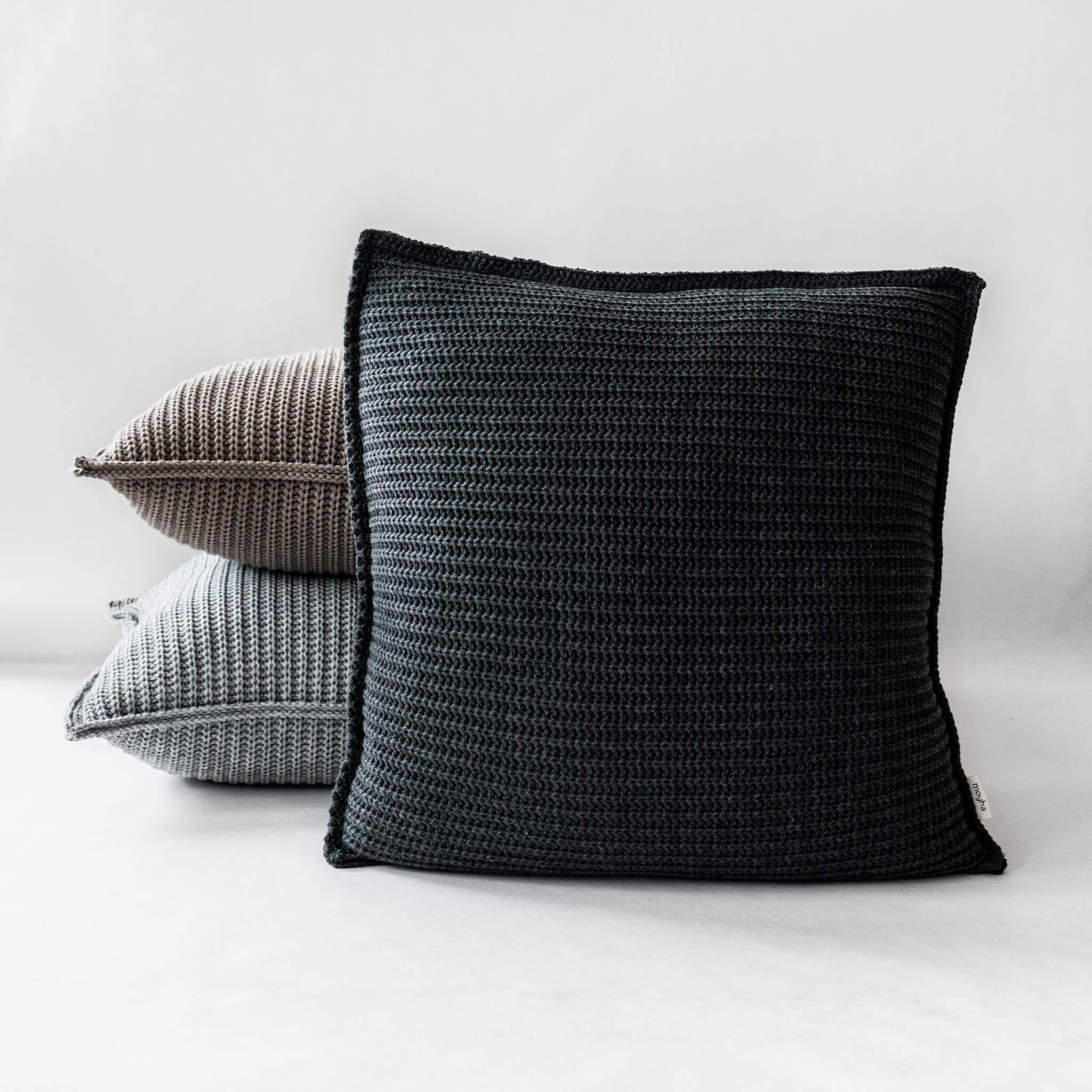 SOFT WEAVE CUSHION COVER Graphite