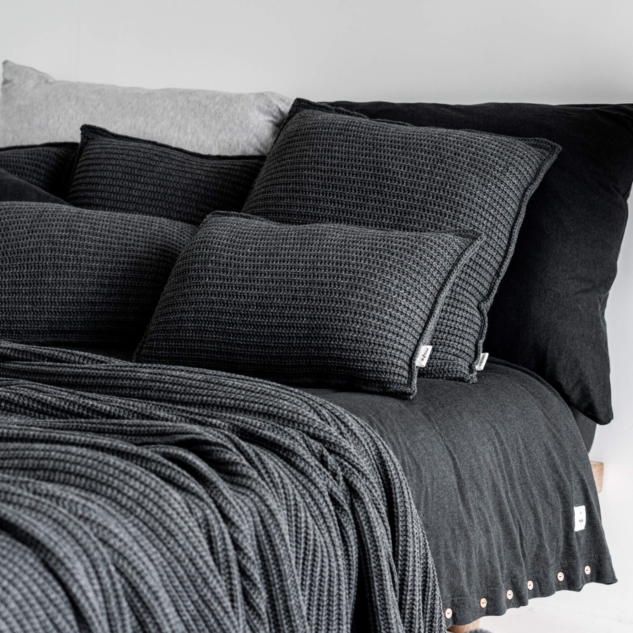 SOFT WEAVE CUSHION COVER Graphite