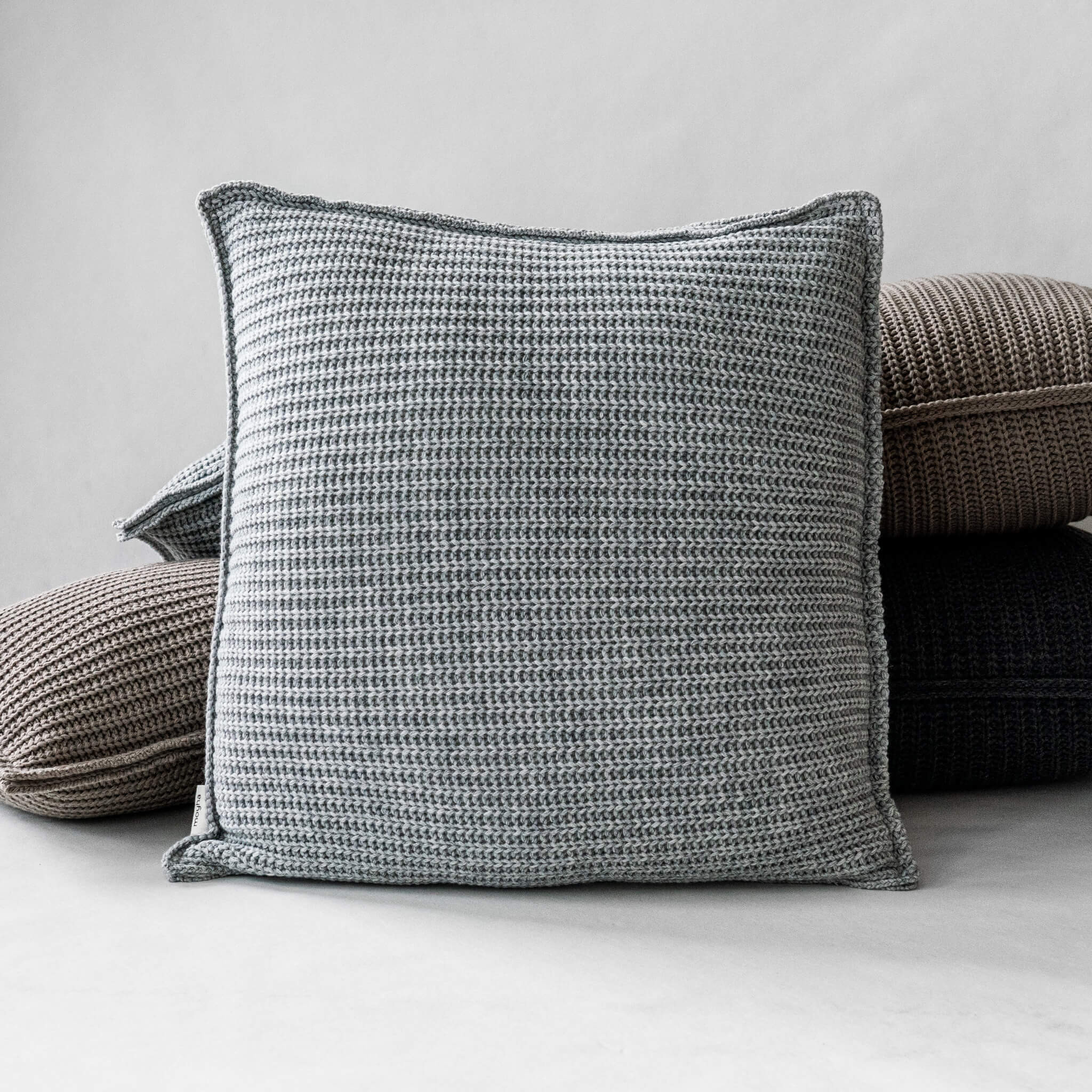 SOFT WEAVE CUSHION COVER Light Grey